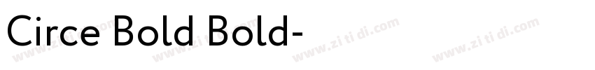 Circe Bold Bold字体转换